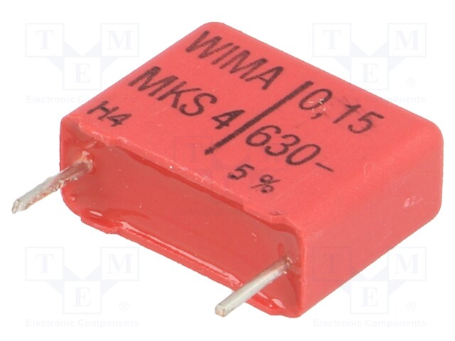 Capacitor: polyester; 150nF; 400VAC; 630VDC; Pitch: 15mm; ±5%