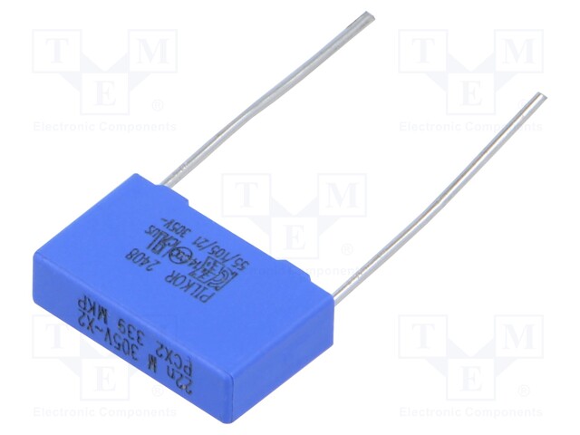 Capacitor: polypropylene; X2; 22nF; THT; ±20%; 15mm; -55÷105°C; 305V