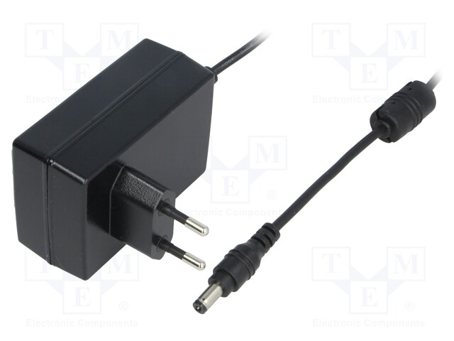 Power supply: switched-mode; 18VDC; 1A; Out: 5,5/2,1; 18W; Plug: EU