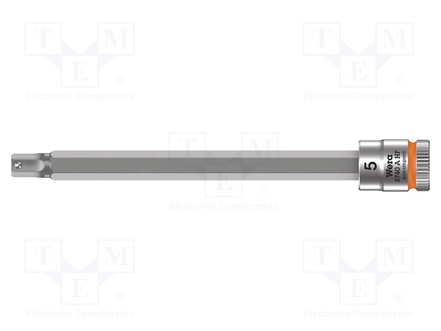 Key; Hex-Plus hexagon keys,socket spanner; HEX 5mm; 1/4"; 100mm