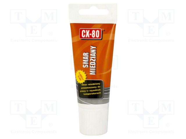 High-temperature lubricant; paste; Ingredients: copper; tube; 40g