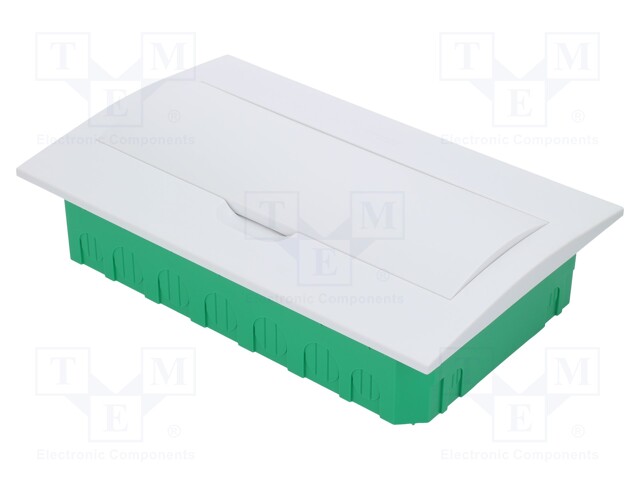 Enclosure: for modular components; IP40; white; No.of mod: 18