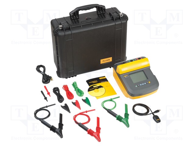 Insulation resistance meter; LCD (75x105); 200kΩ-2TΩ; Plug: EU