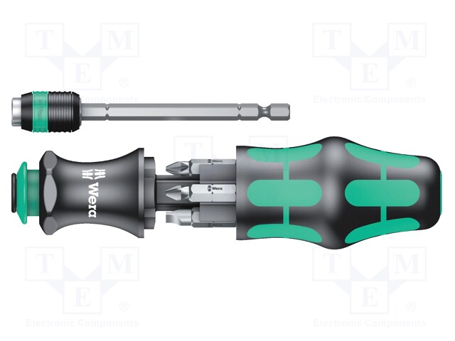 Screwdrivers; Pcs: 6; with bit magazine