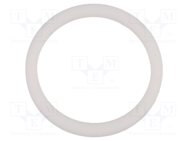 Gasket; PTFE; D: 2mm; Øint: 20mm; Øout: 25mm; PG13,5; white