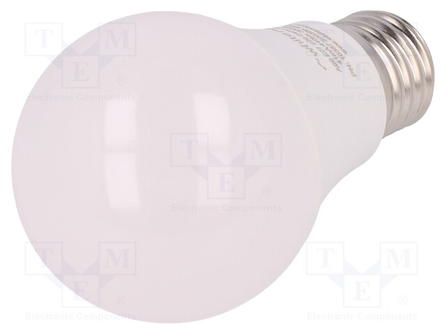 LED lamp; warm white; E27; 230VAC; 440lm; 5W; 180°