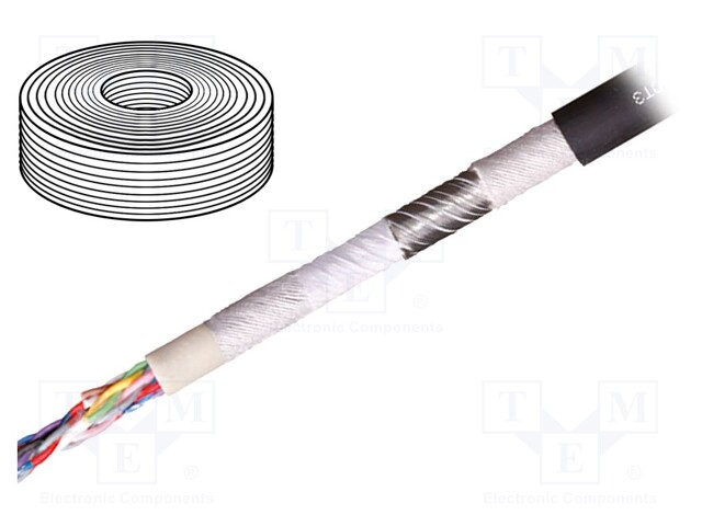 Wire: data transmission; chainflex® CFROBOT3; 6x2x0,25mm2; PUR