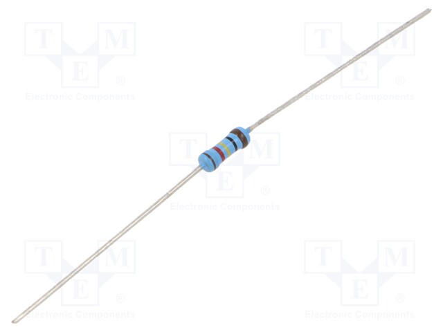 Resistor: thin film; THT; 124Ω; 600mW; ±5%; Ø2.5x6.5mm; 50ppm/°C