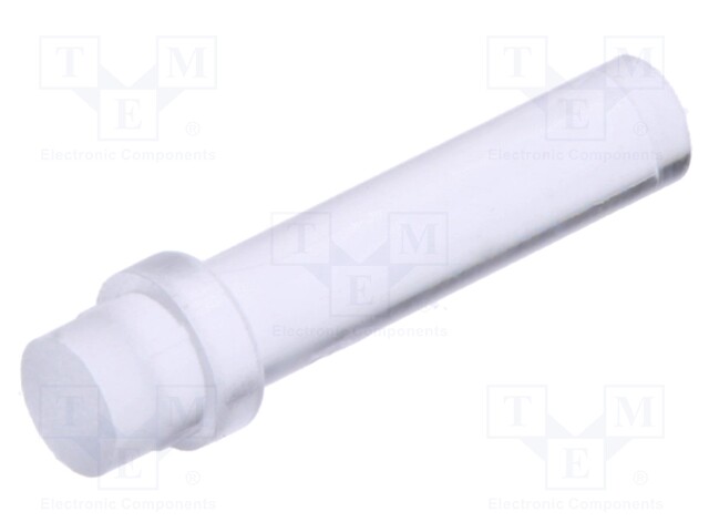 Fiber for LED; round; Ø3mm; Front: flat; straight