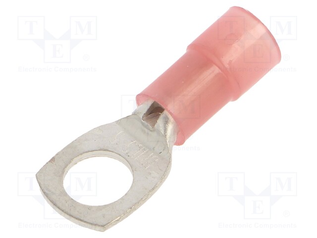 Tip: ring tube; M5; Ø: 5.2mm; 0.25÷1.5mm2; crimped; for cable; red