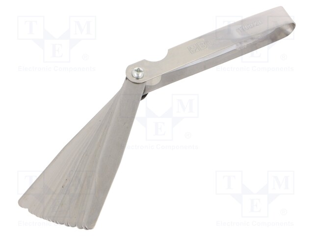 Metric feeler gauge; Range: 0,05÷1mm; 20pcs.