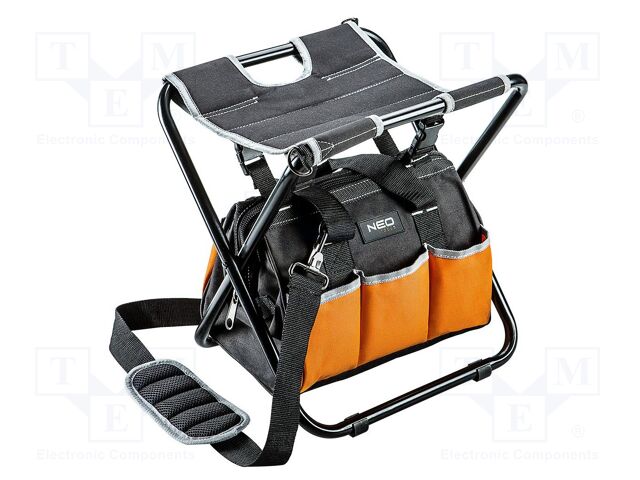 Tools bag with seat; L: 338mm; W: 300mm; H: 335mm