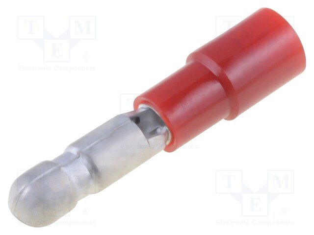 Terminal: round; male; Ø: 4mm; 0.75÷1.25mm2; crimped; for cable