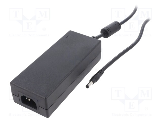 Power supply: switched-mode; 36VDC; 2.78A; Out: 5,5/2,1; 100W; 89%