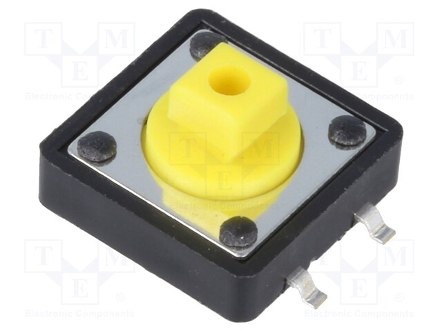 Microswitch TACT; SPST-NO; Pos: 2; 0.05A/12VDC; SMT; none; 1.6N