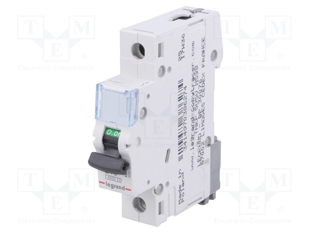 Circuit breaker; 230VAC; Inom: 13A; Poles: 1; DIN; Charact: B; 6kA