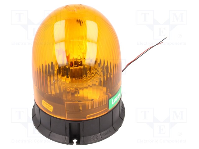 Signaller: lighting; rotating light; orange; Series: LBB; 12/24VDC