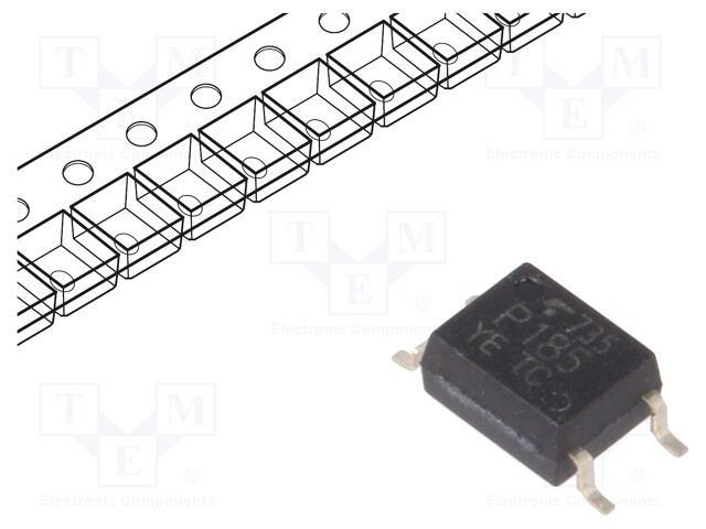 Optocoupler; SMD; Channels: 1; Out: transistor; Uinsul: 3.75kV