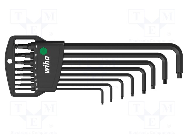 Key set; Torx®,spherical; Chrom-vanadium steel; Pcs: 8