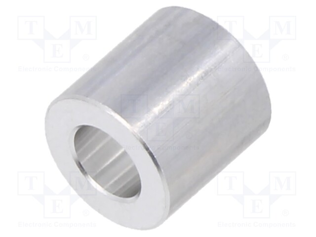 Spacer sleeve; 5.3mm; cylindrical; aluminium; Out.diam: 10mm