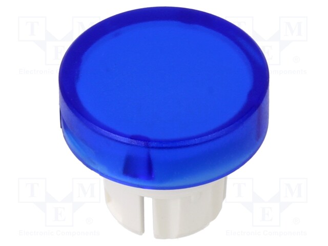 Actuator lens; 22mm; 61; Colour: transparent blue; Mat: plastic