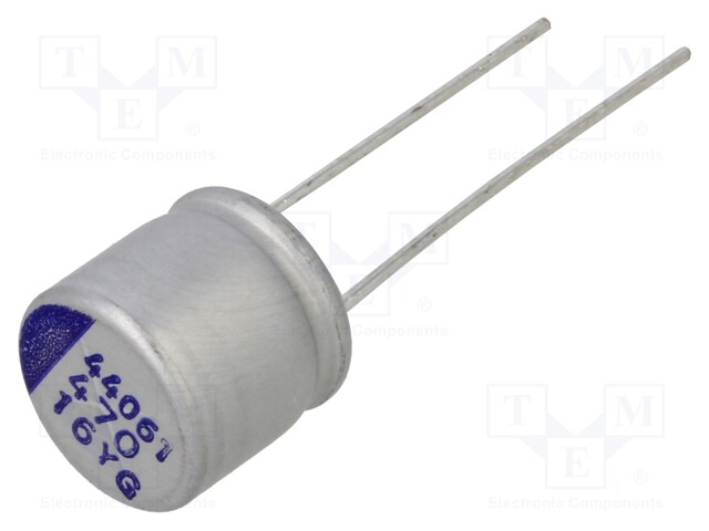 Capacitor: hybrid; THT; -55÷125°C; Body dim: Ø10x9.5mm; 470uF; ±20%