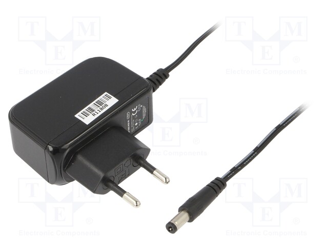 Power supply: switched-mode; 5VDC; 2A; Out: 5,5/2,1; 10W; Plug: EU