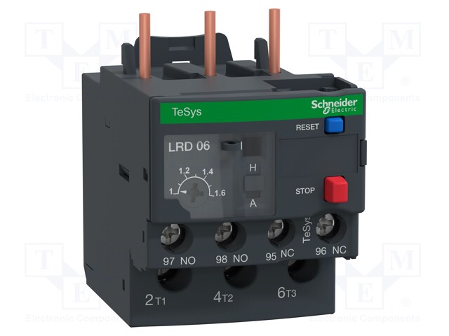 Thermal relay; Series: TeSys D; Leads: screw terminals; 1÷1.6A