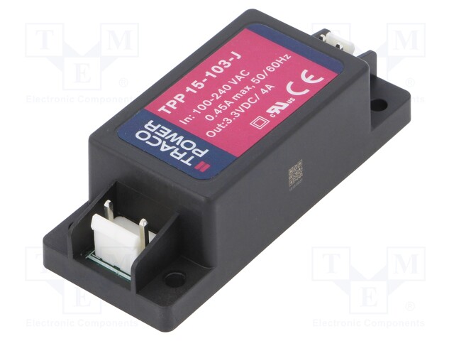 Converter: AC/DC; 13.2W; Uout: 3.3VDC; Iout: 4000mA; 84%; 85÷264VAC