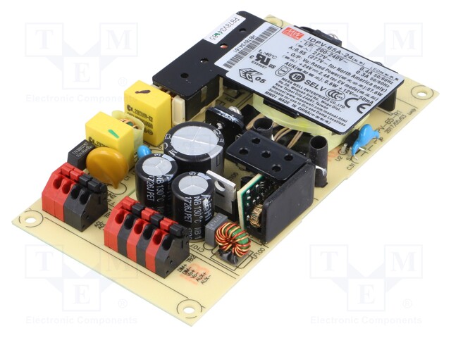 Power supply: switched-mode; LED; 58W; 24VDC; 2.4A; 180÷295VAC