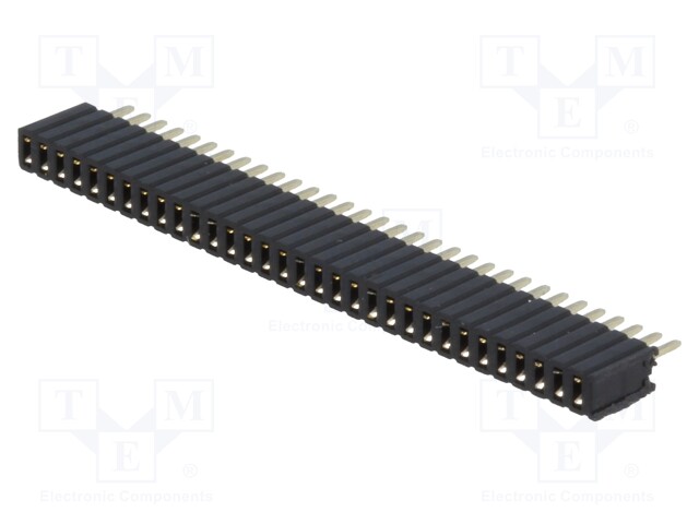 Socket; pin strips; female; PIN: 32; straight; 1.27mm; THT; 1x32