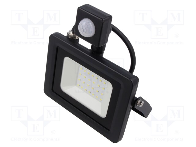 Lamp: LED flood light; 230VAC; 20W; 6400K; CRImin: 80; 1600lm