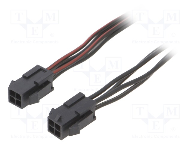 Cable; Micro-Fit 3.0; MX-43020-0400,male-male; PIN: 4; 0.2m; 4A