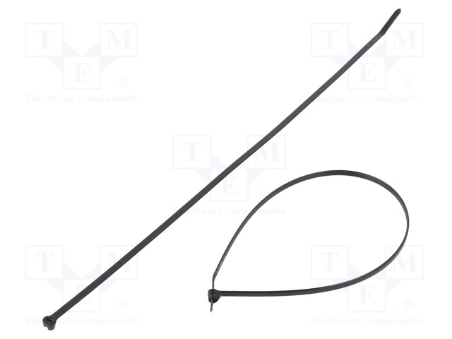 Cable tie; with a metal clasp; L: 287mm; W: 3.6mm; polyamide; 178N