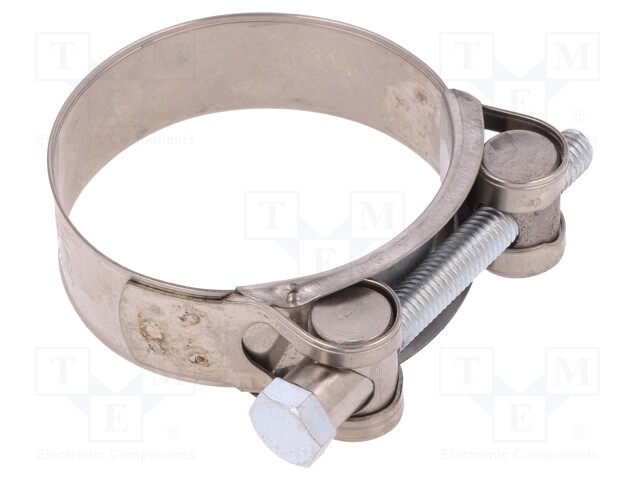 T-bolt clamp; W: 22mm; Clamping: 60÷63mm; chrome steel AISI 430