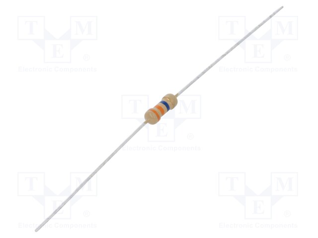 Resistor: carbon film; THT; 33MΩ; 500mW; ±10%; Ø2.3x6mm; axial