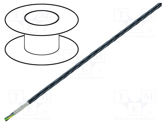 Wire; ÖLFLEX® HEAT 260 C MC; stranded; Cu; 3G1,5mm2; PTFE; black