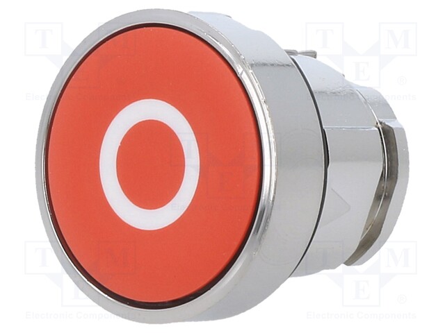 Switch Actuator, Momentary, Red, 22mm Push Button Switches