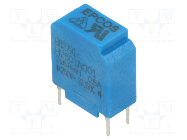 Inductor: common mode; THT; 6.8mH; 600mA; 630mΩ; -40÷125°C; ±30%