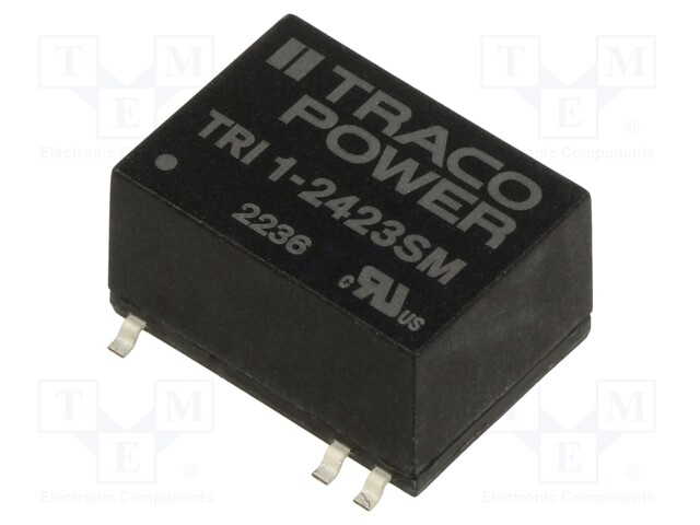 Converter: DC/DC; 1W; Uin: 21.6÷26.4V; Uout: 15VDC; Uout2: -15VDC