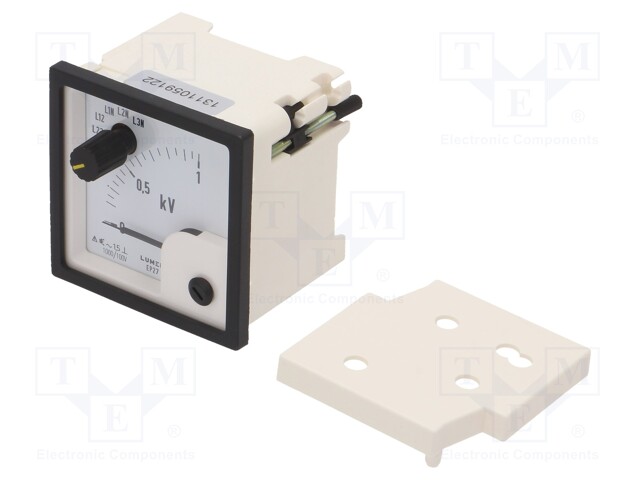 Meter; on panel; analogue; 0÷1kV; True RMS; Class: 1,5; IP40; 300V