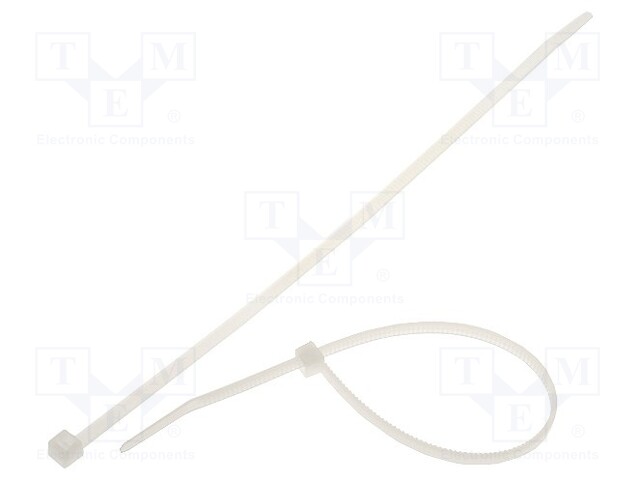 Cable tie; L: 190mm; W: 3.5mm; polyamide; 135N; natural; Ømax: 50mm