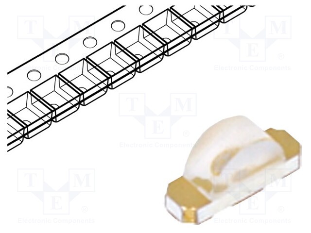 LED; SMD; 1204; red; 100÷150mcd; 3.2x1.5x1mm; 120°; 1.6÷2.4V; 20mA