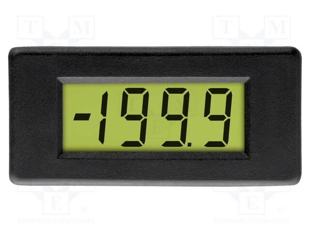 Panel; LCD 3,5 digit 5,5mm,with a backlit; VDC: 0÷200mV; 28x11mm