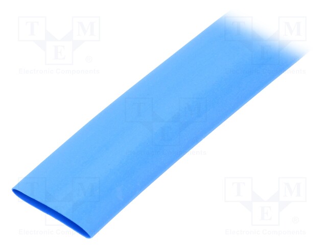 Heat shrink sleeve; thin walled; 3: 1; 12mm; L: 30m; blue; -55÷135°C