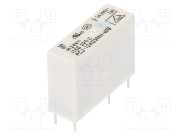 Relay: electromagnetic; SPST-NO; Ucoil: 24VDC; 3A/250VAC; 3A; 200mW