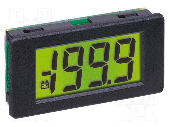 Panel; LCD 3,5 digit 11mm,with a backlit; VDC: 0÷200mV