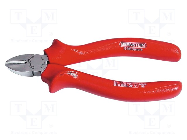 Pliers; side,cutting,insulated; 165mm