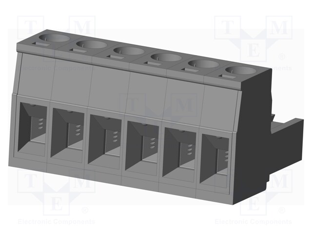 Connector: pluggable terminal block; plug; female; straight; grey