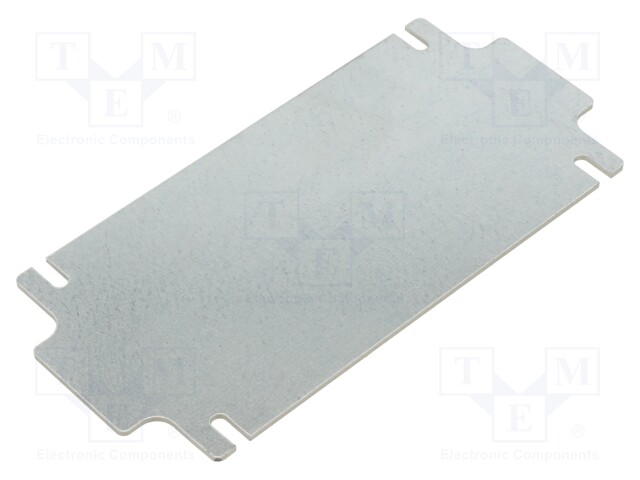 Mounting plate; steel; W: 70.15mm; L: 150.15mm; Thk: 1.5mm